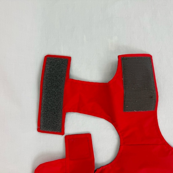 RC Pets Size X-Small Waterproof Red and Grey Dog Jacket Adjustable Velcro - Picture 10 of 10